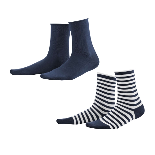 2-Pack of Women\'s Alexis Socks in Organic Cotton with Elastane