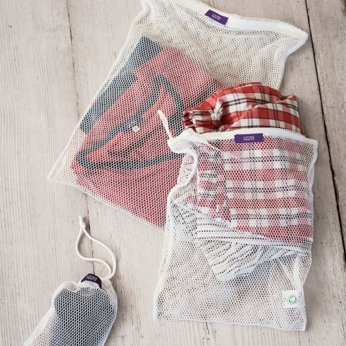 2-Pack of Organic Cotton Laundry Bags