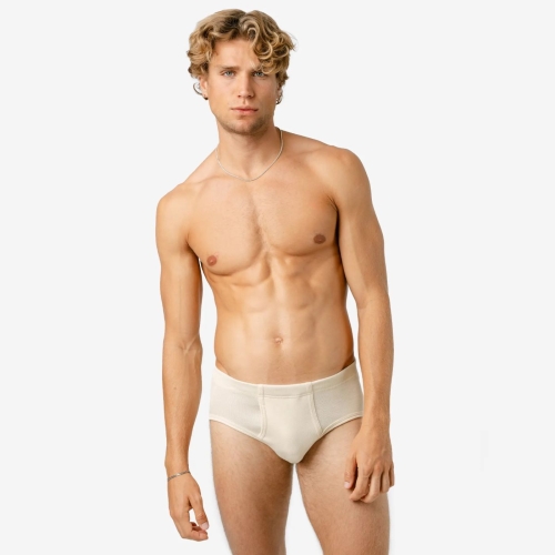 Men's Organic Cotton Briefs with Fly