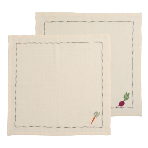 2-Pack Organic Cotton Muslin Kitchen Towels