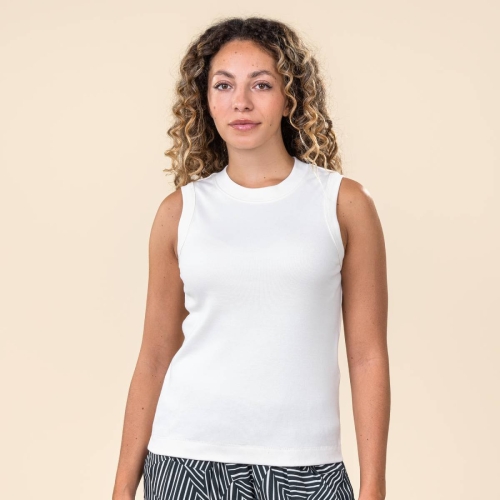 Women's Rita Sleevless Top in Organic Cotton
