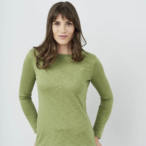 Women's Long-Sleeved Shirt in Organic Cotton