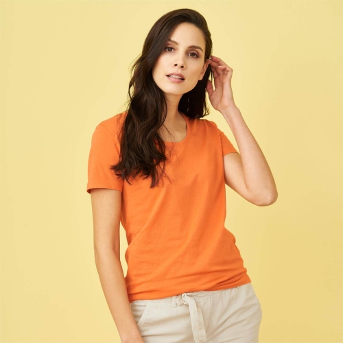 Women's Short Sleeved T-Shirt in Organic Cotton
