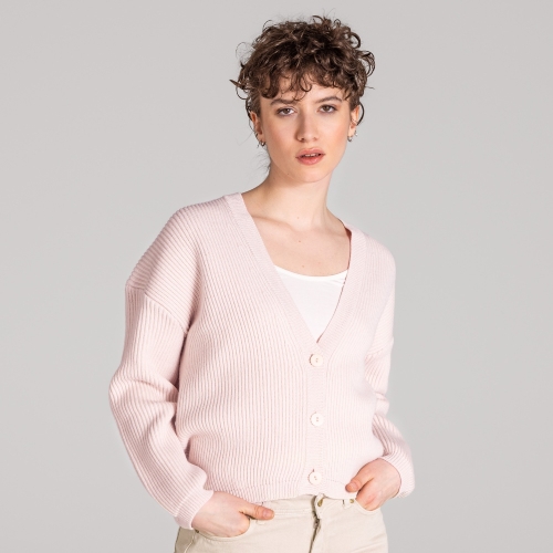 Women's trueStory Alfrey Boxy Cardigan in Organic Merino Wool