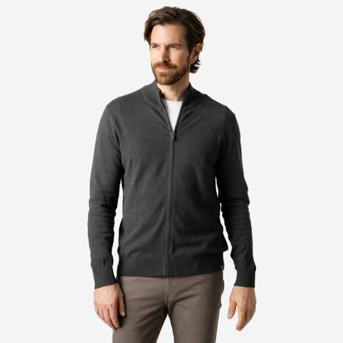 Men’s Zip-Up Cardigan in Organic Cotton & Wool Men’s Zip-Up Cardigan in Organic Cotton & Wool