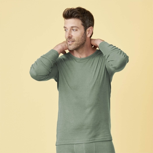 Men's Long-Sleeved Organic Wool & Cotton Shirt Men's Long-Sleeved Organic Wool & Cotton Shirt