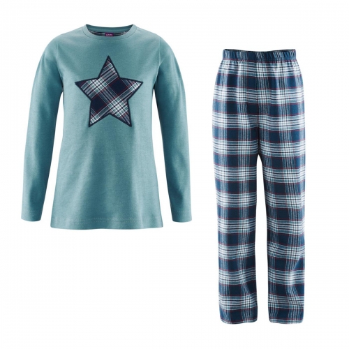 Children's Star Pyjamas In organic Cotton Flannel & Jersey Children's Star Pyjamas In organic Cotton Flannel & Jersey