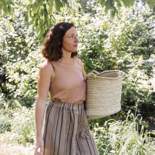 Women's Tank Top in 100% Linen