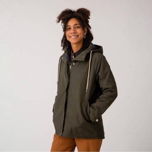 Adult's Waxed Organic Cotton Zip Jacket
