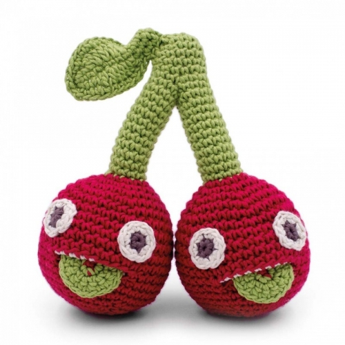 Cherry Sisters Hand Crocheted Rattle