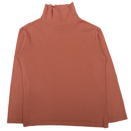 Almond Long Sleeved Turtle Neck in Organic Cotton Almond Long Sleeved Turtle Neck in Organic Cotton