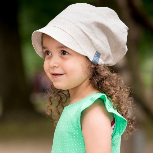 Luna Sun Hat in Organic Linen