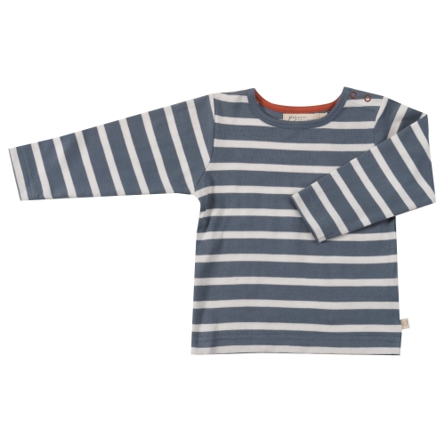 Organic Cotton Long Sleeved Breton Stripe Shirt