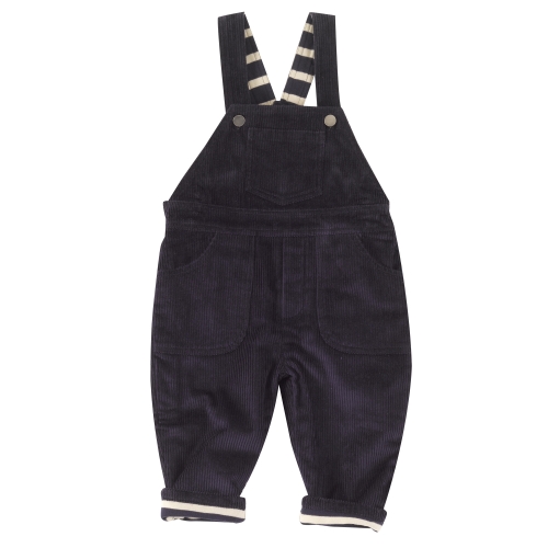 Jersey Lined Dungarees in Organic Cotton Cord