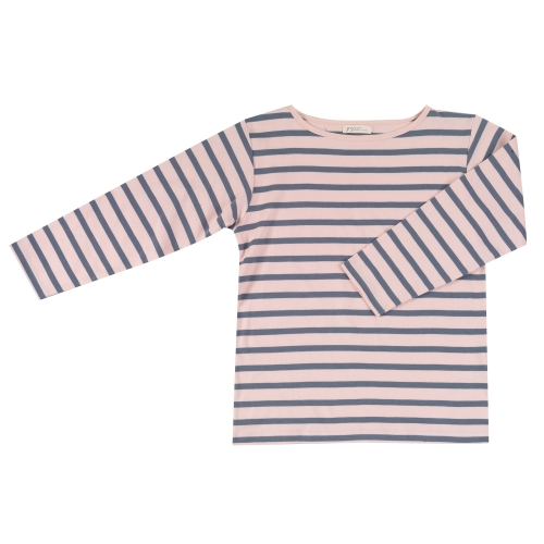 Adult's Organic Cotton Breton Stripe Long Sleeve Tee