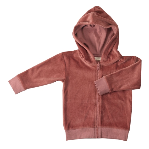 Soft Organic Cotton Velour Hoodie