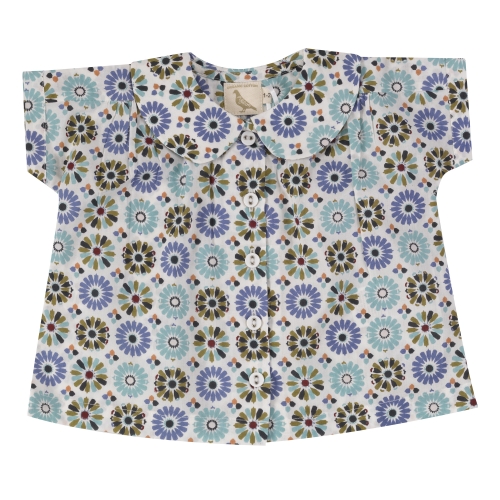 Peter Pan Collar Organic Cotton Blouse Peter Pan Collar Organic Cotton Blouse