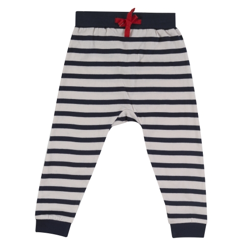 Breton Stripe Organic Cotton Jersey Joggers