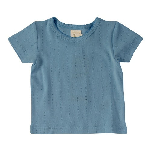 Short Sleeved Pointelle T-Shirt Short Sleeved Pointelle T-Shirt