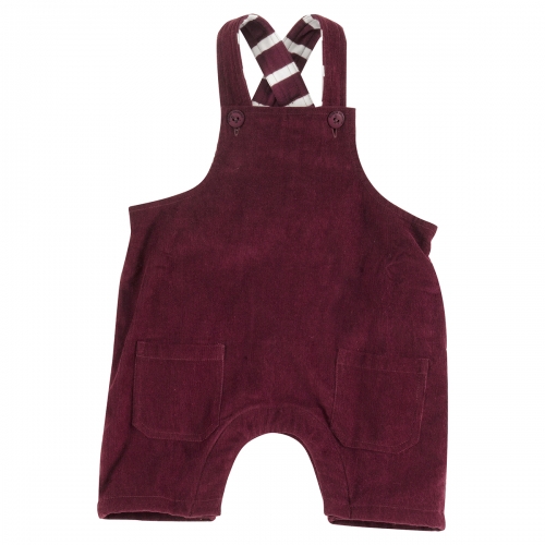 Fully Lined Baby Dungarees in Organic Cotton Corduroy Fully Lined Baby Dungarees in Organic Cotton Corduroy