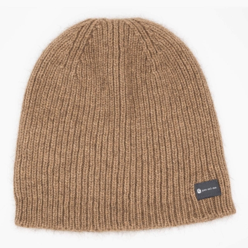 Seamless Knitted Beanie in Merino Wool, Possum Hair and Silk