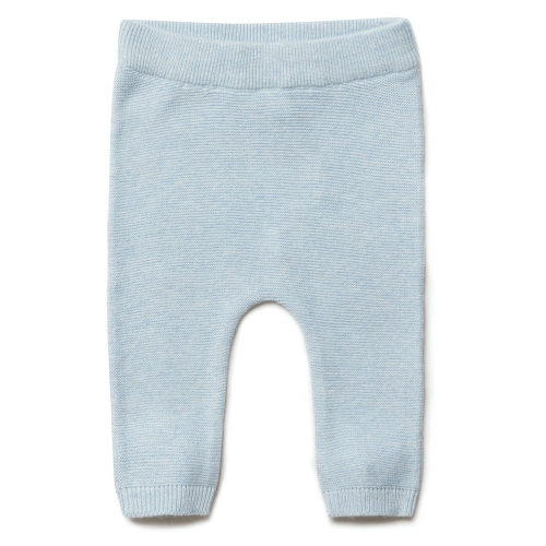 Knitted Baby Leggings in Organic Cotton and Silk