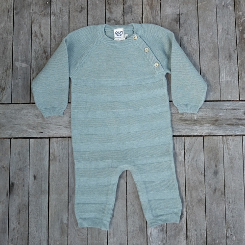 Baby Overall In Organic Cotton & Silk Blend Baby Overall In Organic Cotton & Silk Blend