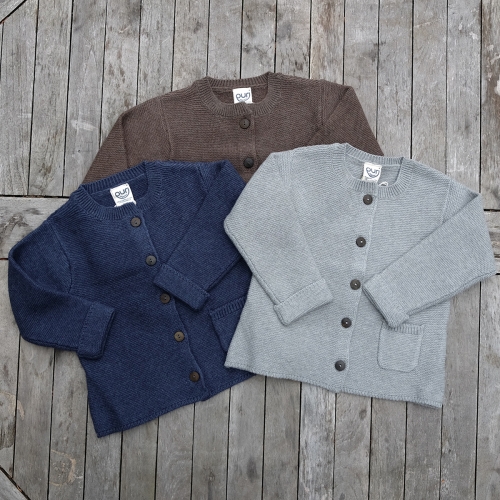 Organic Cotton and Wool Baby Jacket with Pocket Organic Cotton and Wool Baby Jacket with Pocket