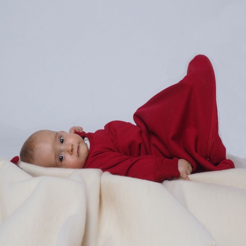 Wool and Silk Terry Sleeping Bag With Arms