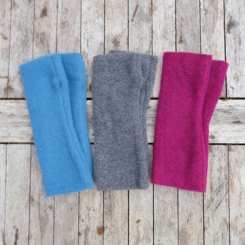 Adult's Fleecy Merino Wool Wrist Warmers