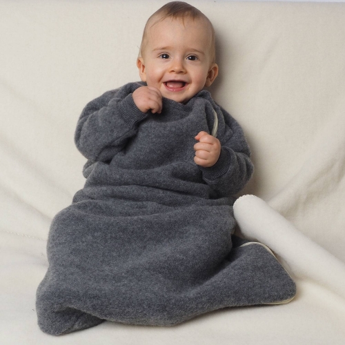 Merino Wool Fleece Sleeping Bag with Sleeves