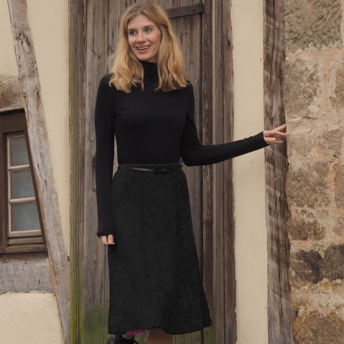 Ladies long wool skirt uk online