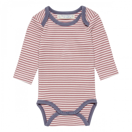 Soft Organic Cotton Long Sleeved striped Baby Body Soft Organic Cotton Long Sleeved striped Baby Body