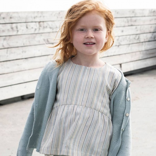 Children's Blouse in Woven Organic Cotton