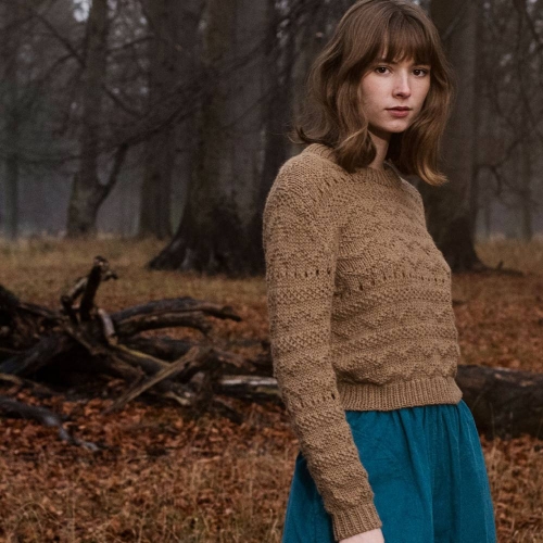 Women's Alpaca Chevron Sweater