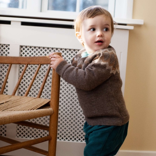 Children\'s Semi Hand Knitted Baby Alpaca Raglan Jumper