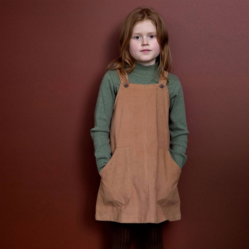 Spencer Dress with Pockets in Organic Cotton Corduroy
