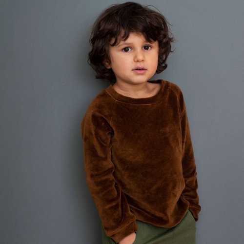 Children's Organic Cotton Velour Blouse