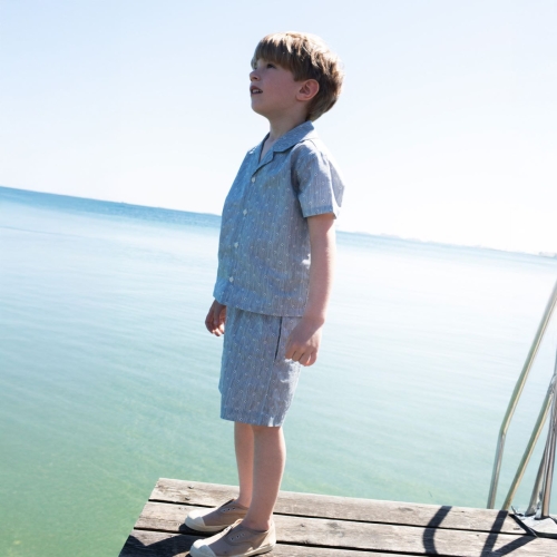 Summer Shorts in Light Woven Organic Cotton