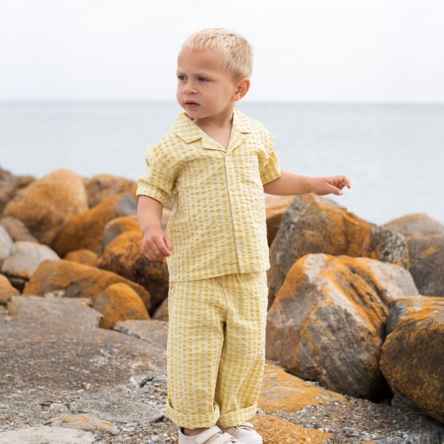 Summer Trousers in Light Woven Organic Cotton