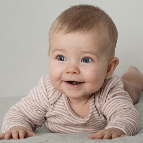 Striped Baby Body in Softest Organic Cotton Striped Baby Body in Softest Organic Cotton