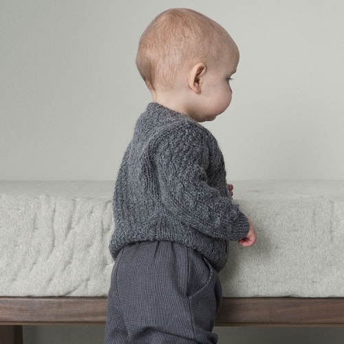 Hand Knitted Llama Baby Cardigan Hand Knitted Llama Baby Cardigan