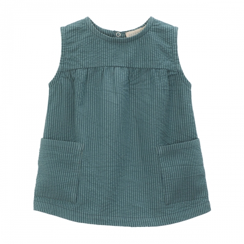 Baby Pocket Dress in Woven Organic Cotton Baby Pocket Dress in Woven Organic Cotton