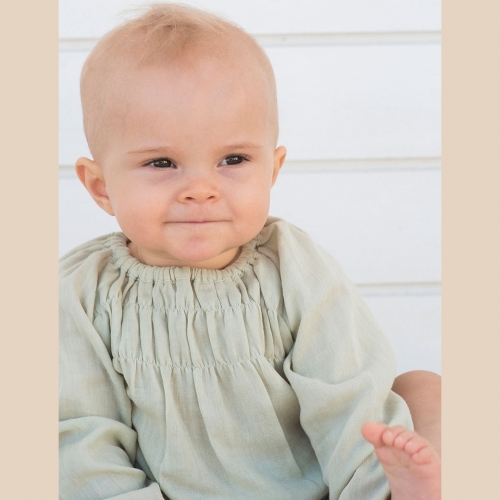 Baby Gauze Dress in Organic Cotton Baby Gauze Dress in Organic Cotton