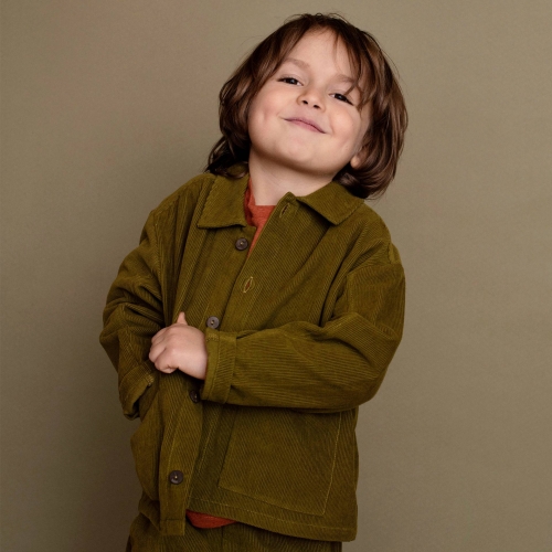 Children's Casual Organic Cotton Corduroy Jacket