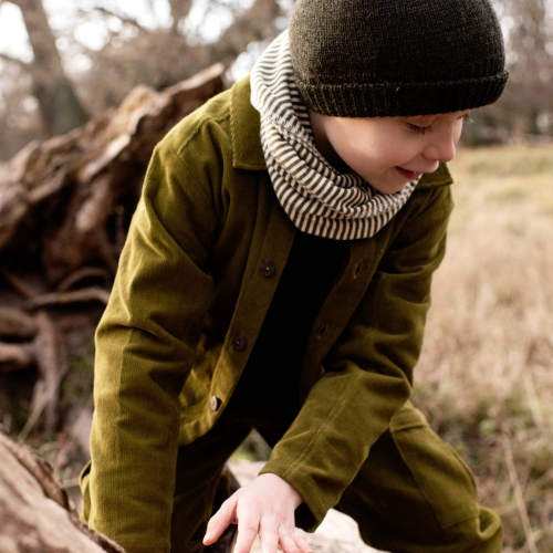 Children's Casual Organic Cotton Corduroy Jacket