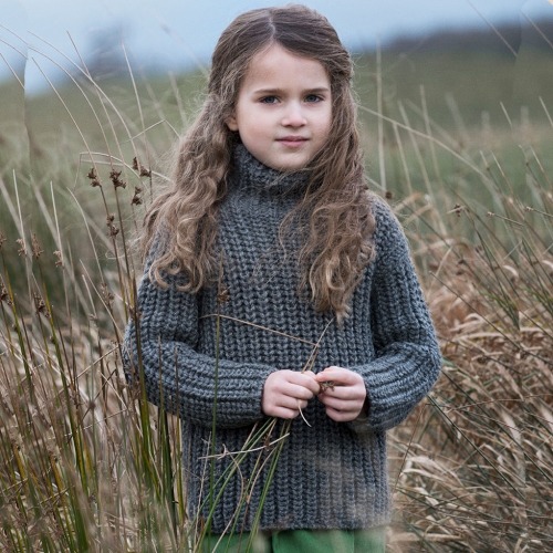 Children's Semi Hand Knitted Baby Alpaca Sweater Children's Semi Hand Knitted Baby Alpaca Sweater