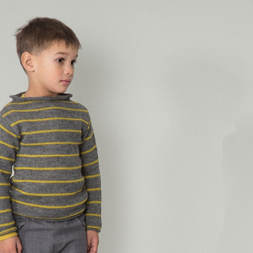 Children's Baby Alpaca Stripe Sweater Children's Baby Alpaca Stripe Sweater
