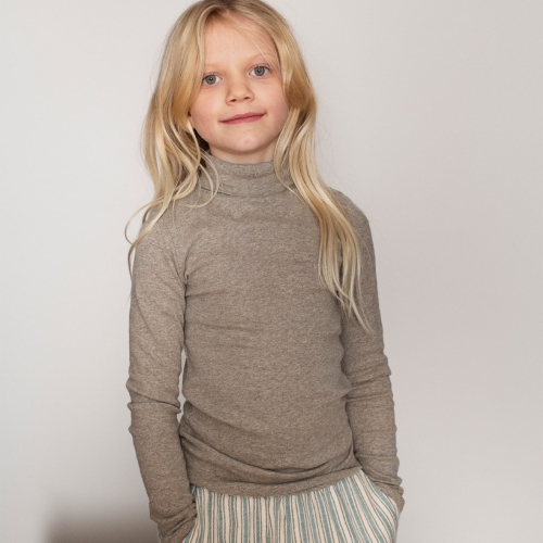 Children s Turtle Neck Long Sleeved Tee in Organic Cotton M209 23.00 Cambridge Baby Organic Natural Clothing