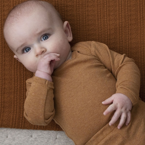 Long Sleeved Baby Body In Soft Organic Cotton